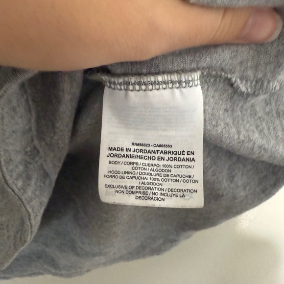 Nike Gray Lightweight Hoodie Women's Large Loungewear Activewear - Picture 4 of 6